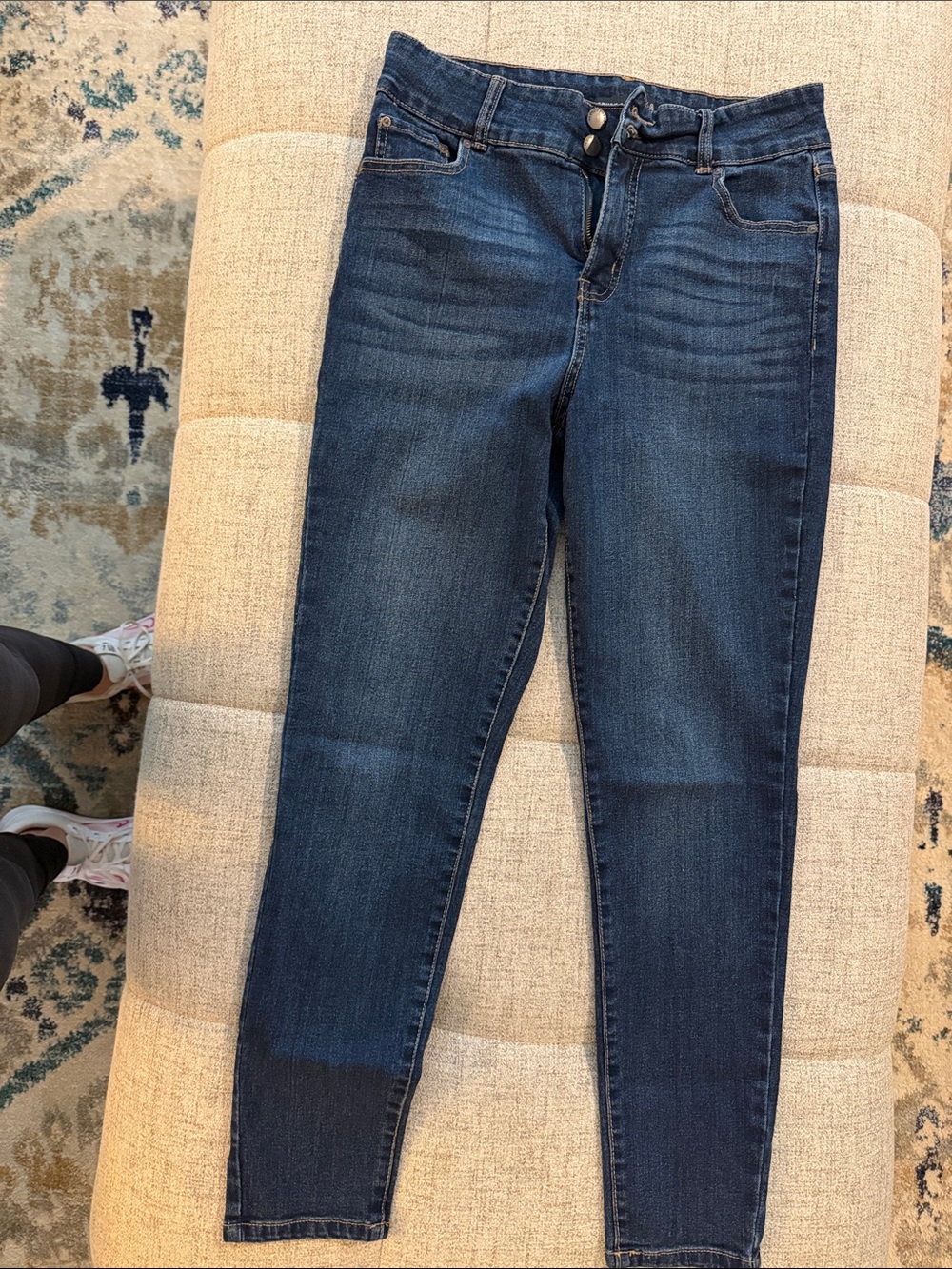 Dark Indigo High-Rise Skinny Jeans for Women